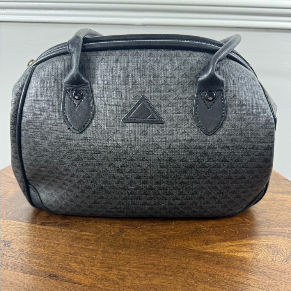 Liz Claiborne Black Textured Satchel